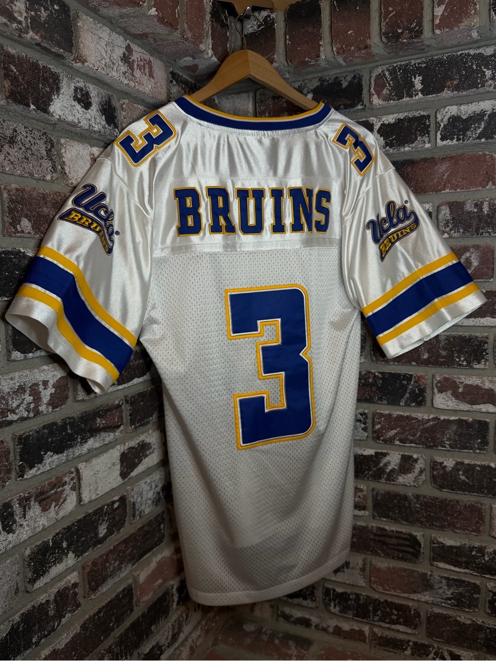Vintage Colosseum UCLA Bruins Football #3 Stitched Mesh Jersey Top- Size Small